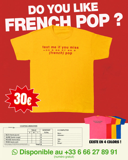 #kissmymerch • jaune & rouge